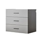 Astro Series - Wall Mounted Base, Drawer Storage Cabinet With Soft Closing Features - Metallic Gray