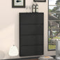 Metal Shoe Cabinet with 4 Flip Drawers