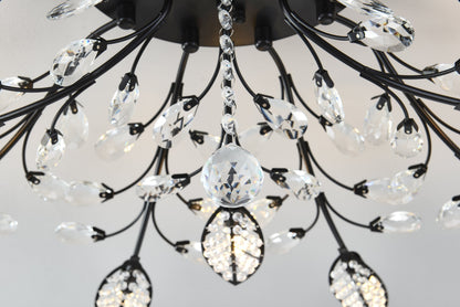 15-Light Chandelier Crystal Ceiling Lamp