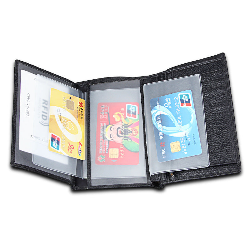 Anti-theft Long Mens Wallet Passport Holder Functional Cash Holder