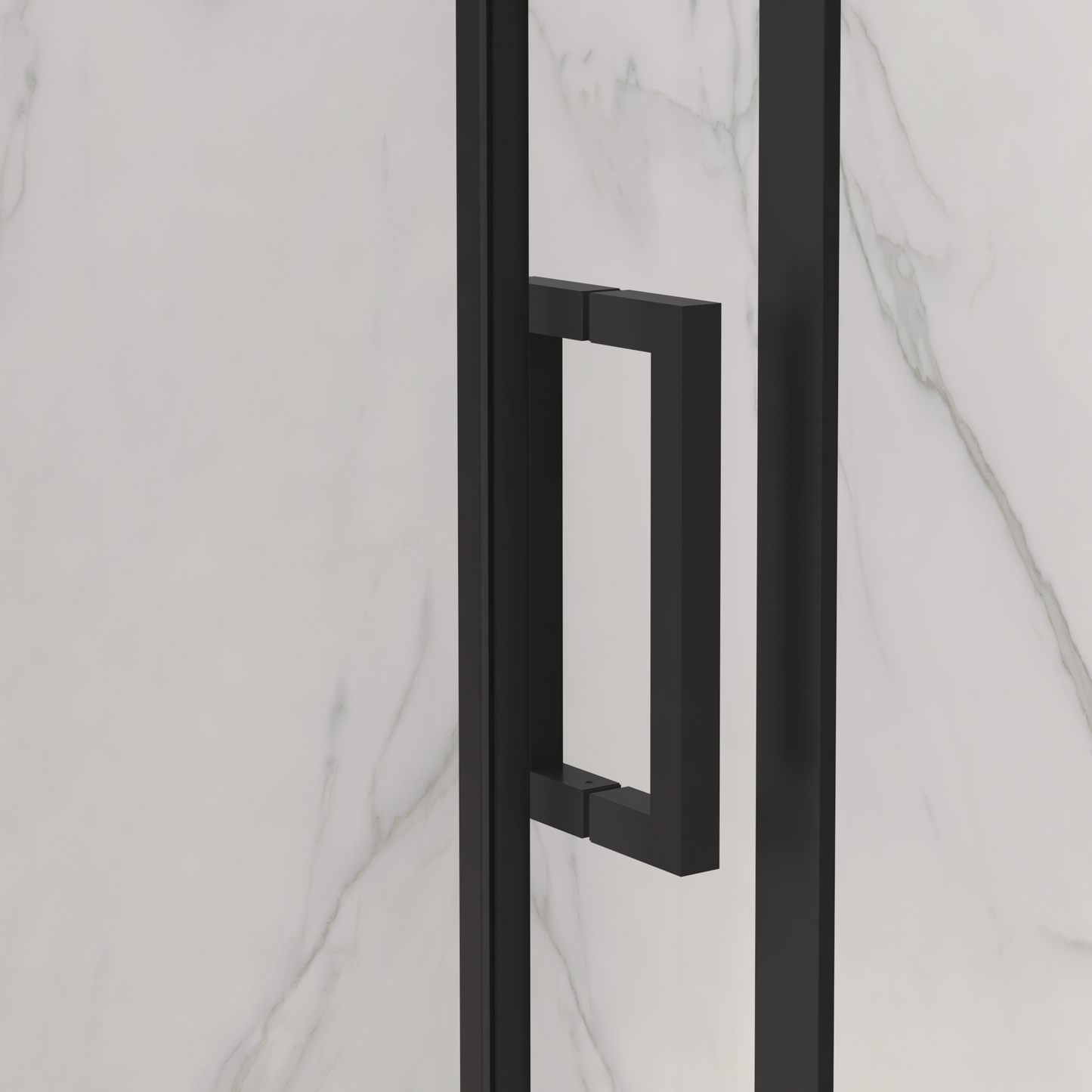 Frameless Sliding Shower Door - 5/16" Thick Tempered Glass