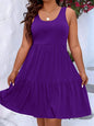 Tiered Scoop Neck Tank Dress