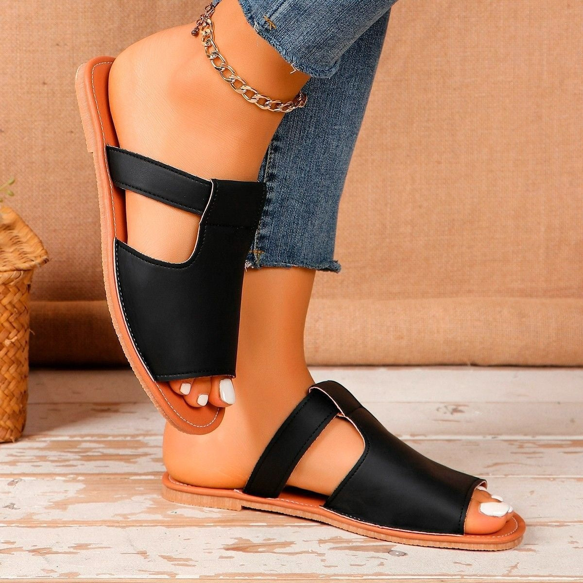 Men's Casual Flip Flops - Comfortable Non-Slip Beach Sandals For Summer Outdoor Walking