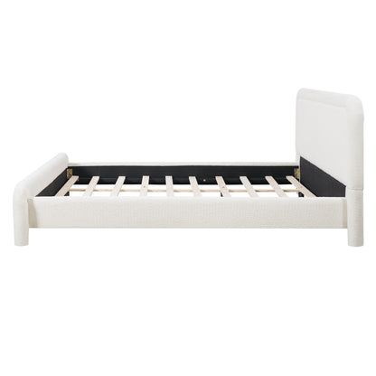Queen Size Upholstered Platform Bed Frame