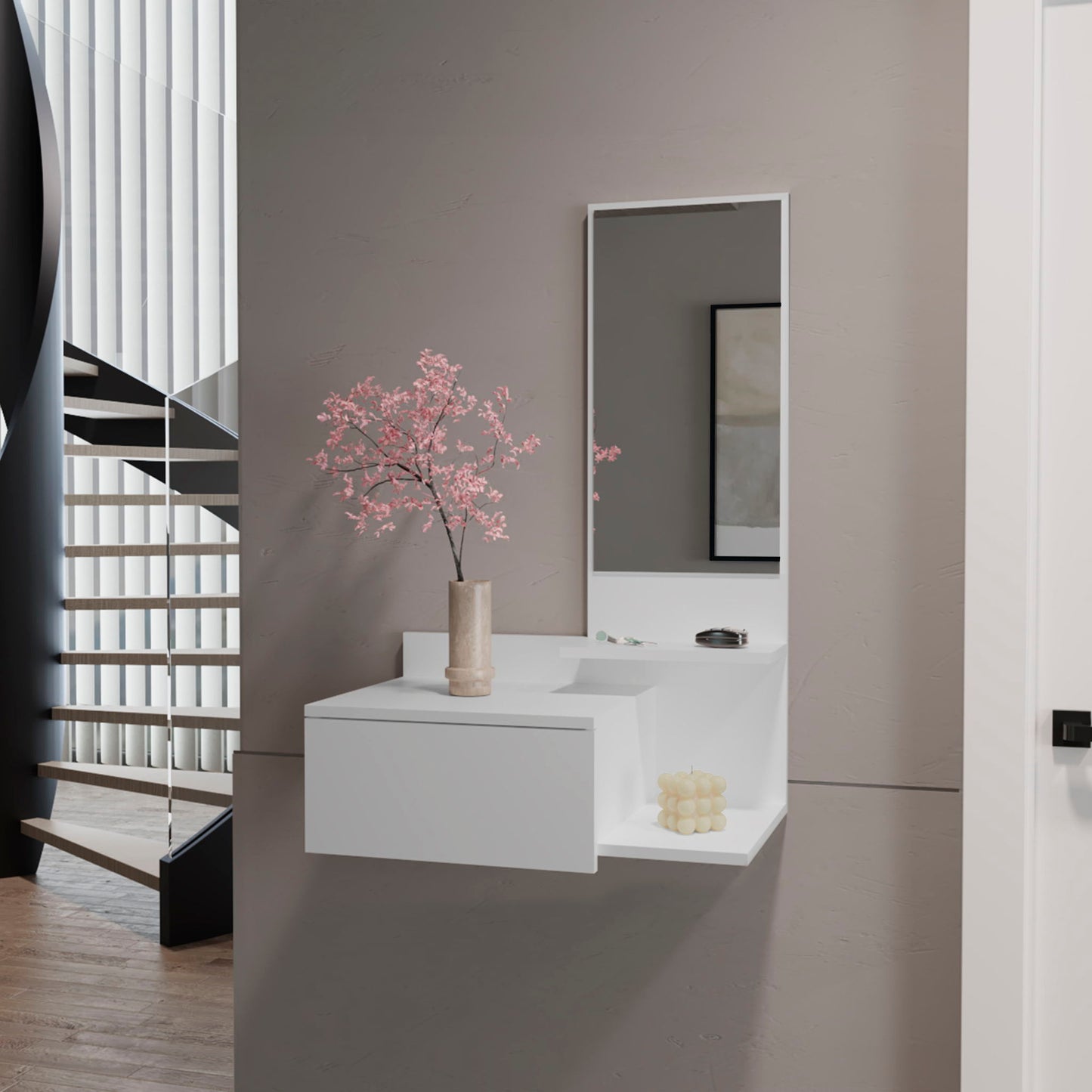 Lowell Floating Hallway Cabinet