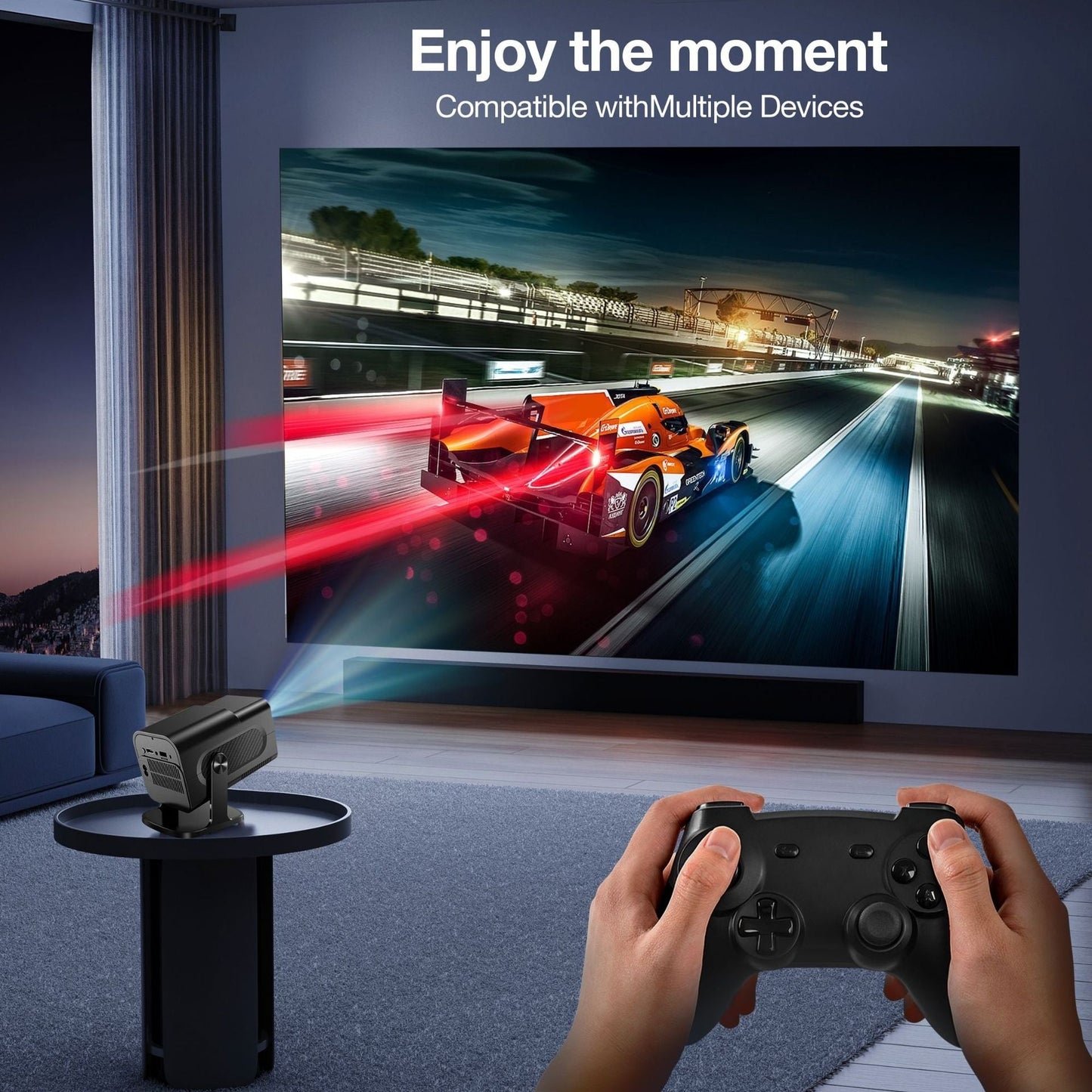 Android Projector Game Console - Portable Home Entertainment System with High-Quality Projection