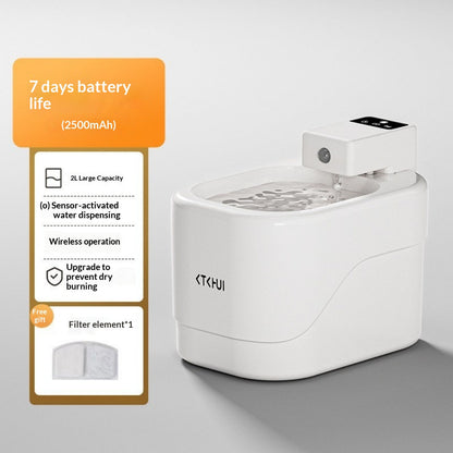 Wireless Sensor-Activated Pet Water Fountain