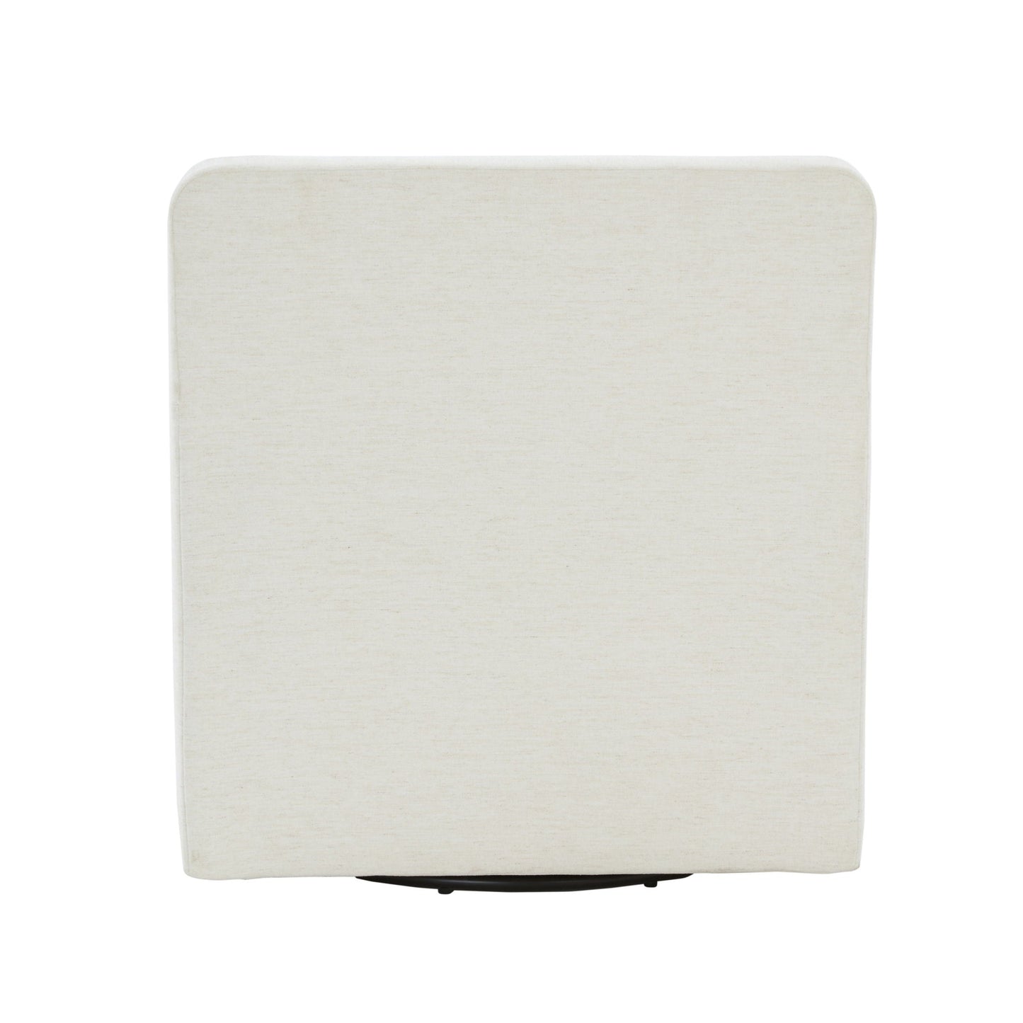 Tolland - Swivel Accent Chair With Antique Brass Nailhead Trim - Cream