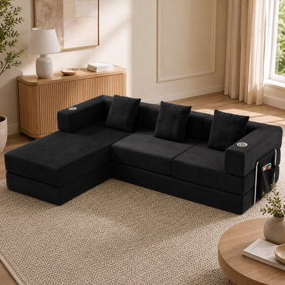 108" Modular Sectional Sofa with L-Shape Chaise