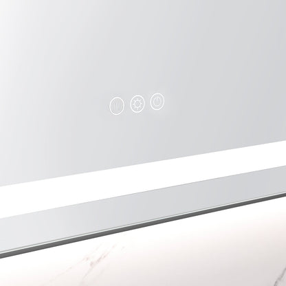 LED Bathroom Mirror with Front and Backlight