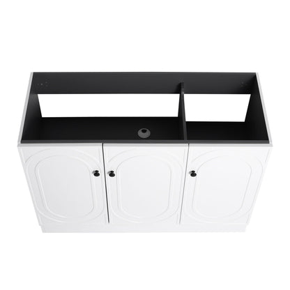 Contemporary Freestanding Bathroom Vanity With Resin Sink & Soft-Close Cabinet Doors