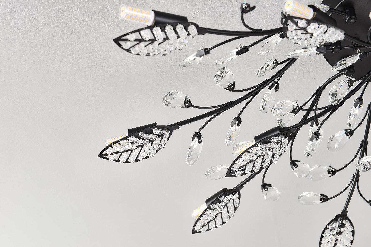 15-Light Chandelier Crystal Ceiling Lamp