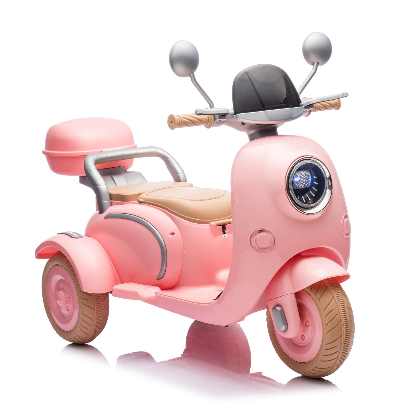 12V Two Motors Kids Ride On Two-Seater Electric Motorcycle