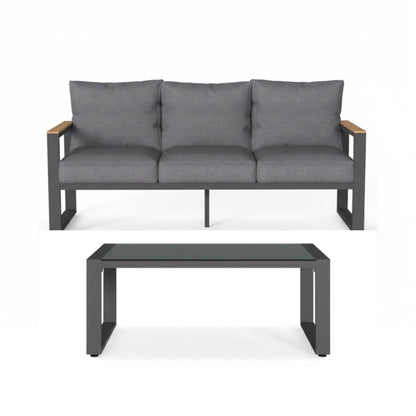 Modern Outdoor Sofa Set With Coffee Table