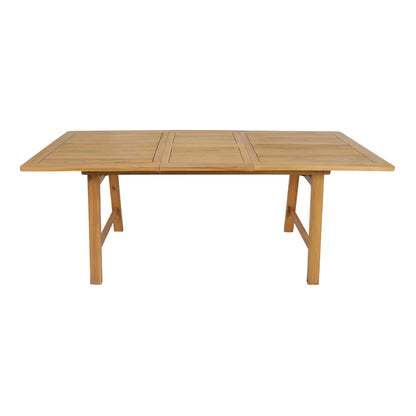 7-Piece Extendable Acacia Wood Outdoor Dining Set