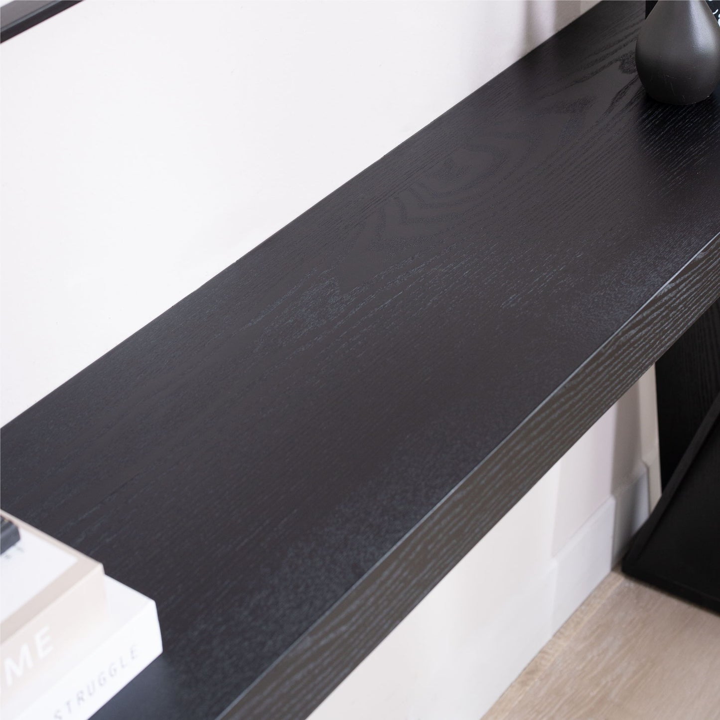 Console Table With Crossed Legs For Hallway - Black