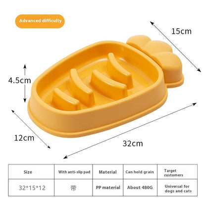 Radish Dog Slow Food Anti-tumble Pet Bowl