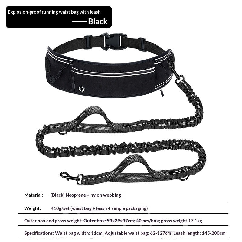 Reflective Multifunctional Retractable Pet Leash