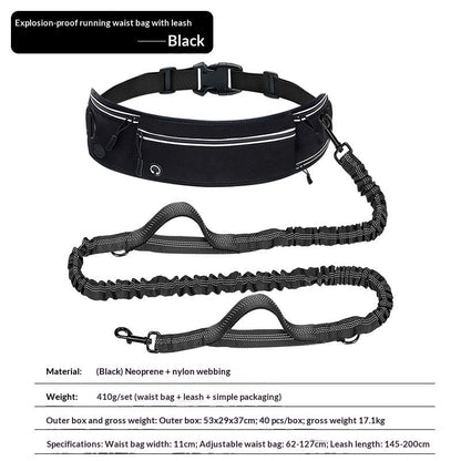 Reflective Multifunctional Retractable Pet Leash