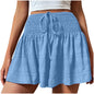 2026 Cross-Border European And American Women's Summer Fashion Solid Color Drawstring Sports Shorts