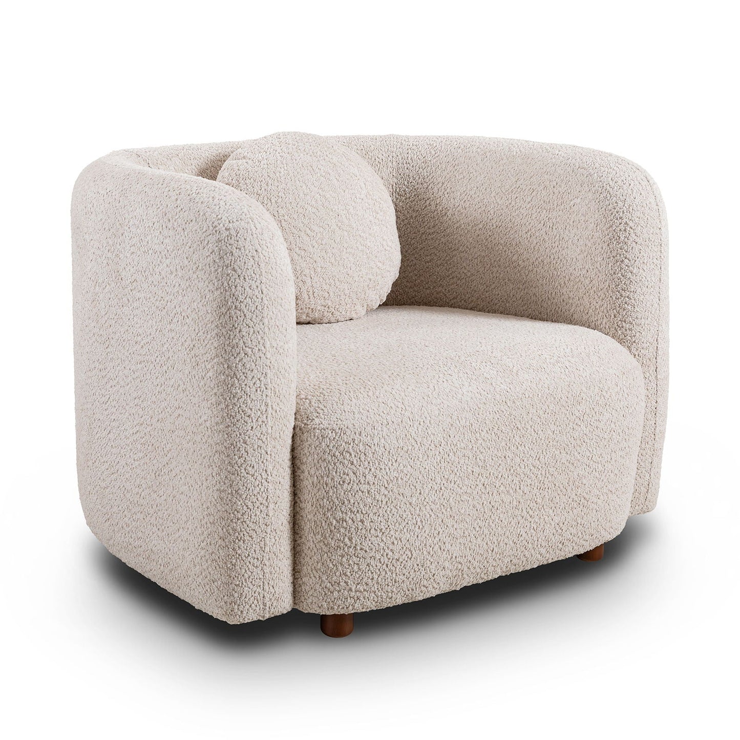 Japandi Style Accent Square Chair