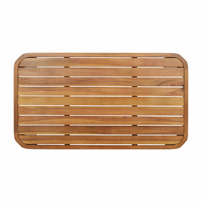 4 Piece Acacia Wood Patio Furniture Set