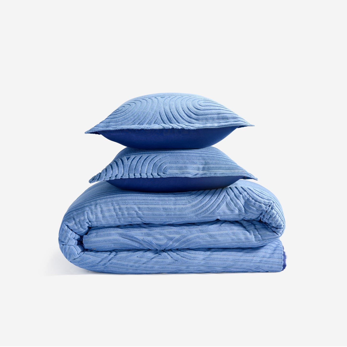 BedGear Performance Duvet Set, Queen - Stonewash Blue/Racetrack