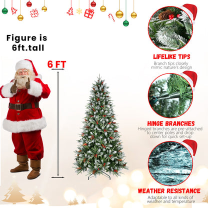 7FT Christmas Tree with 2178 Tips