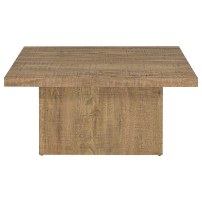 Devar Square Engineered Wood Coffee Table Mango Brown