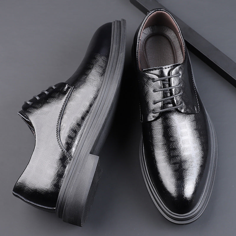 New Mens Pointed-toe Business Leather Shoes