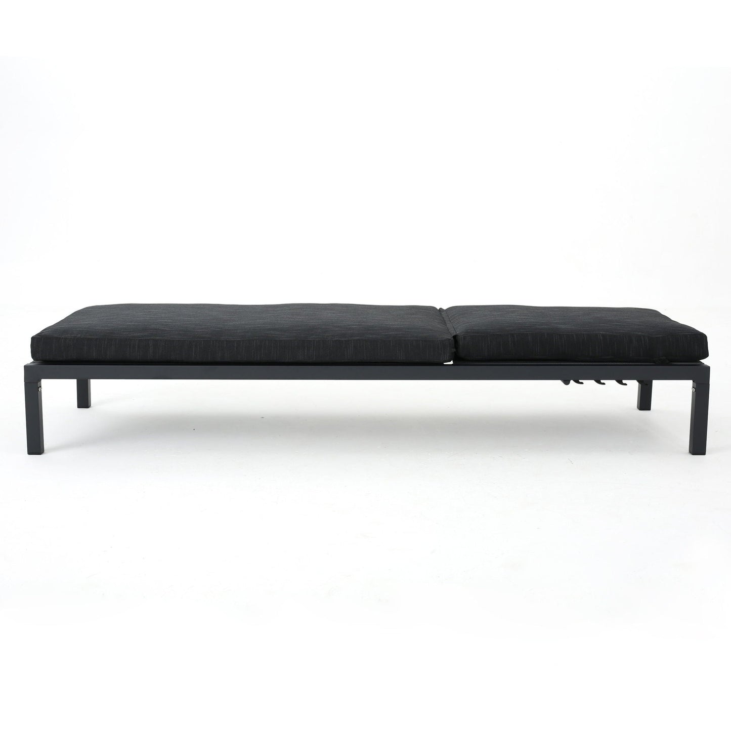 Modern Chaise Lounge With Water Resistant Fabric Cushions