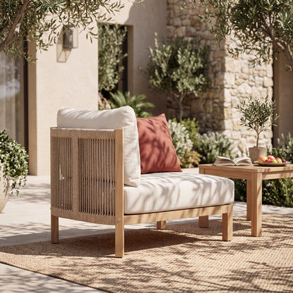Acacia Wood Patio Furniture Club Chair