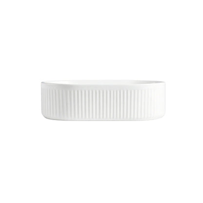 Integrated Oval Ceramic Bathroom Sink