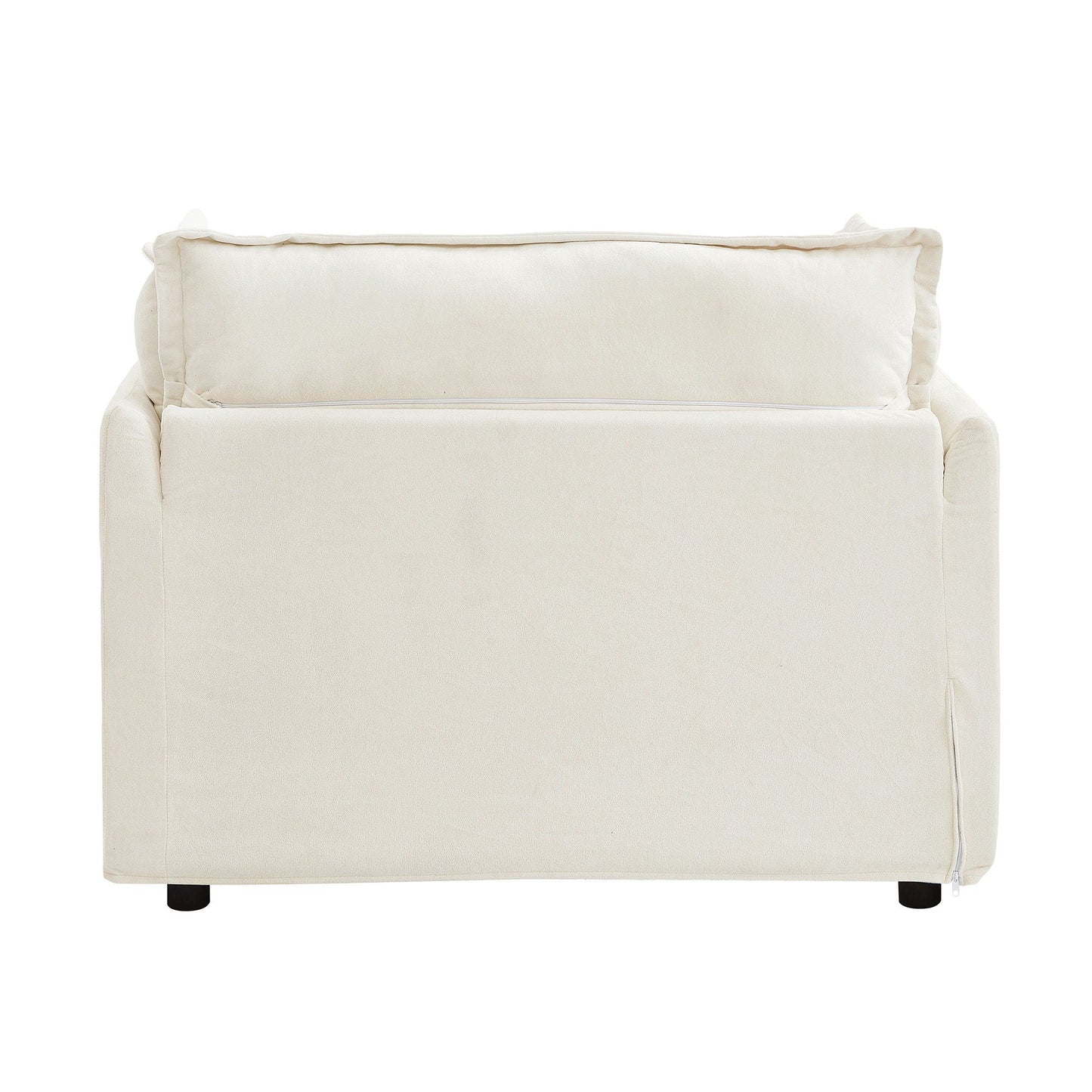 Modern Armchair Sofa With Movable Ottoman