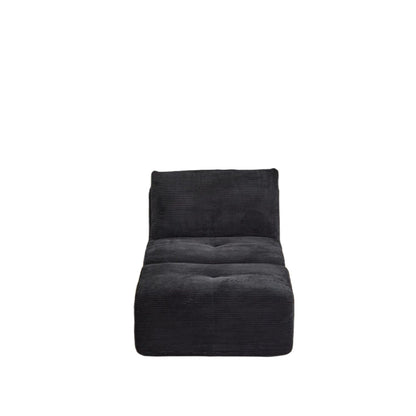 Single Chaise Longue With Movable Ottoman For Living Room
