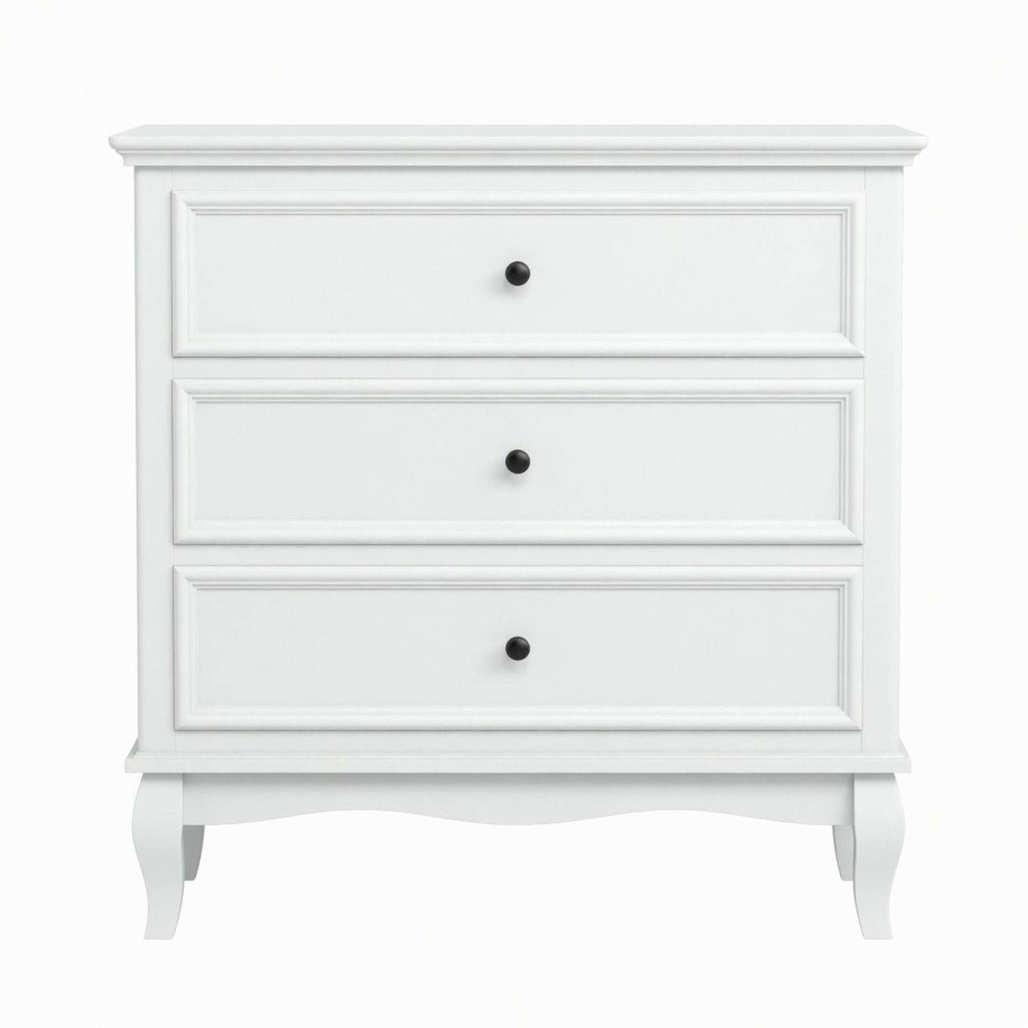 3 Drawer Dresser - White