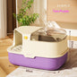Enclosed Splash-Proof Cat Litter Box