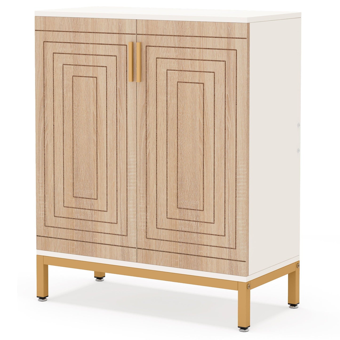 Shoe Cabinet With Doors, 5 Tiers Shoe Storage Organizer