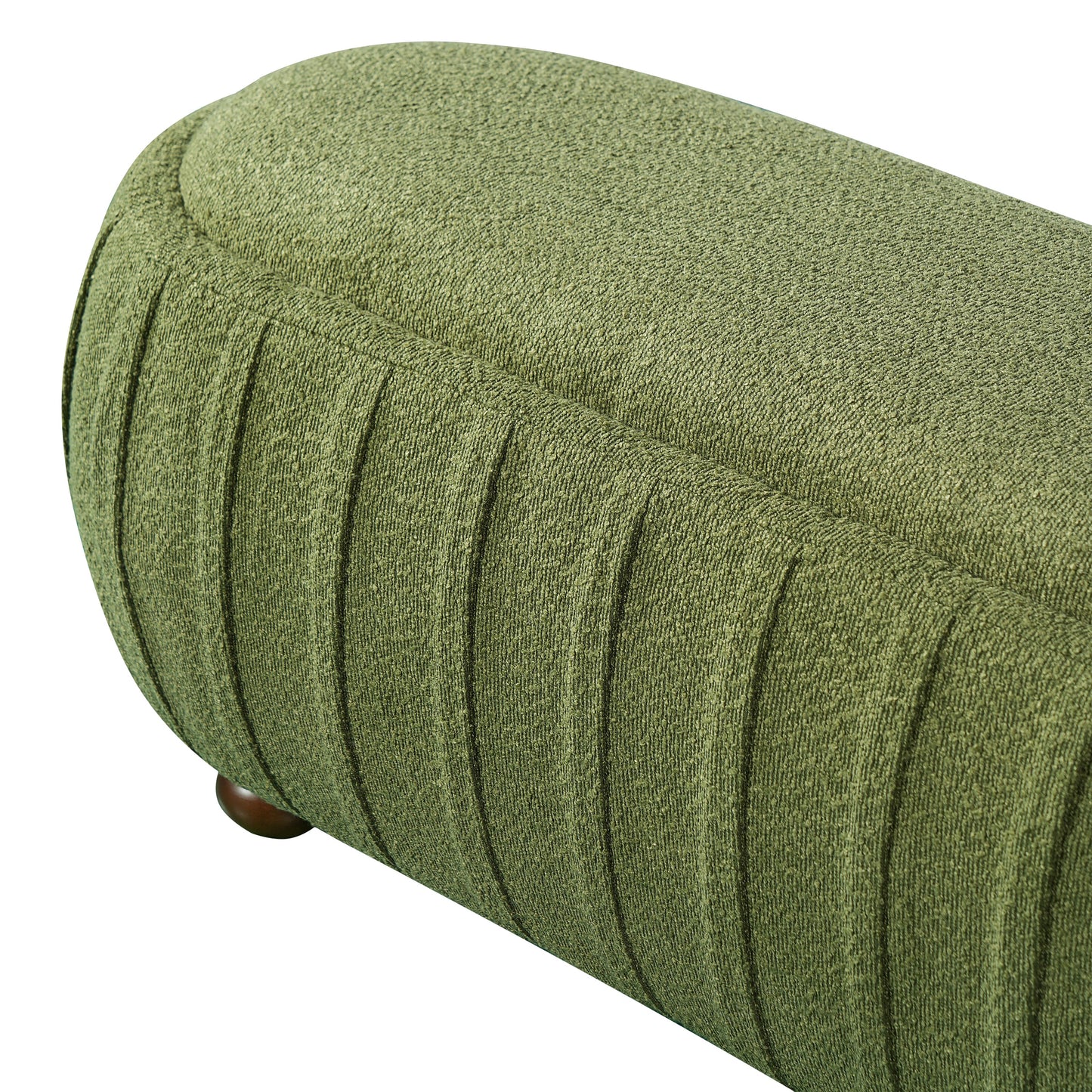 Upholstered Ottoman, Oval Shape