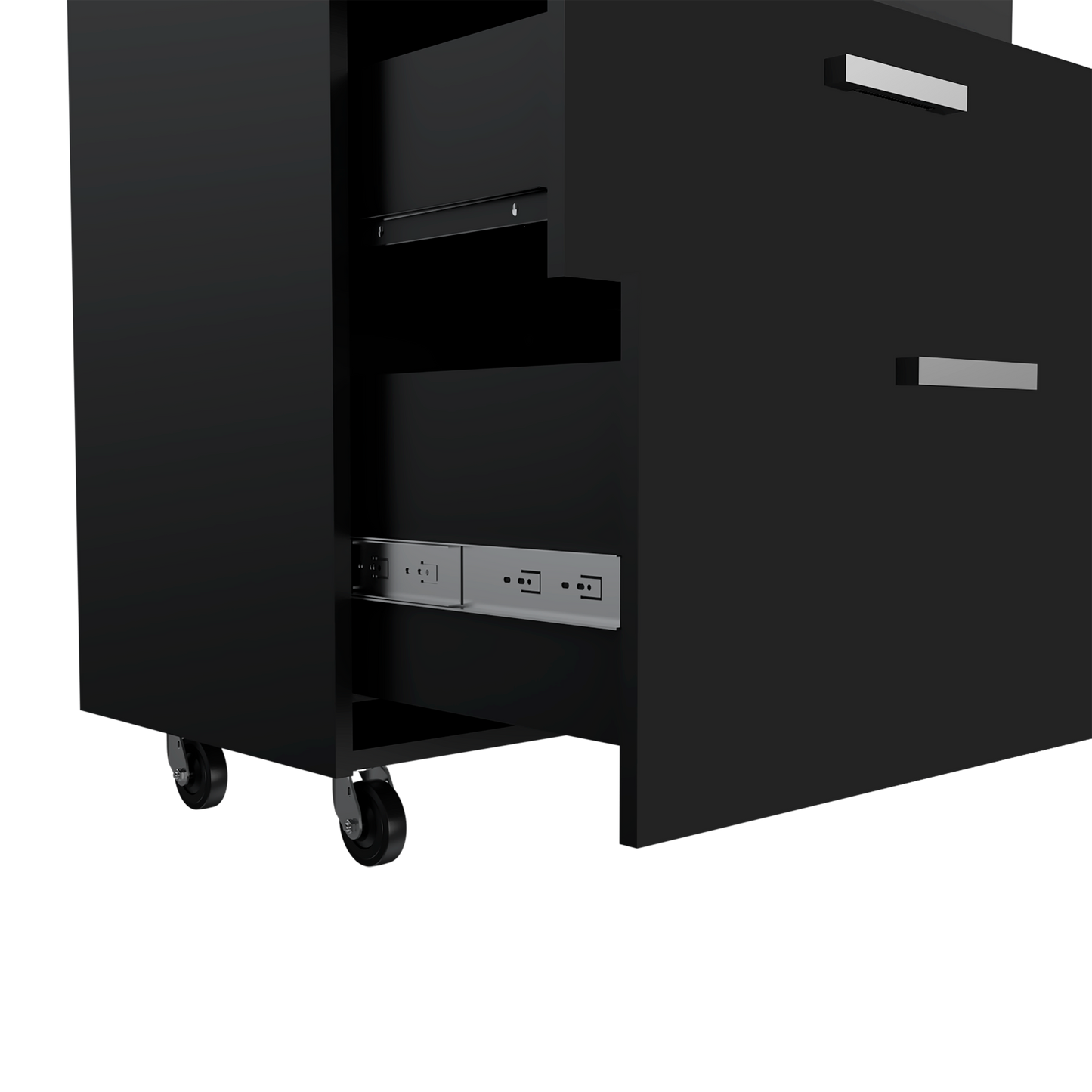 MultisStorage Cabinet 35" H, Three Drawers, Four Wheels