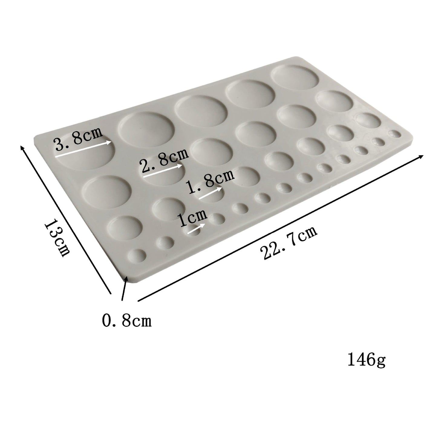 Chocolate Size Round Porous Silicone Mold