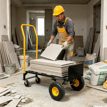 HT1006BK-YL Hand Truck Dual Purpose Cart