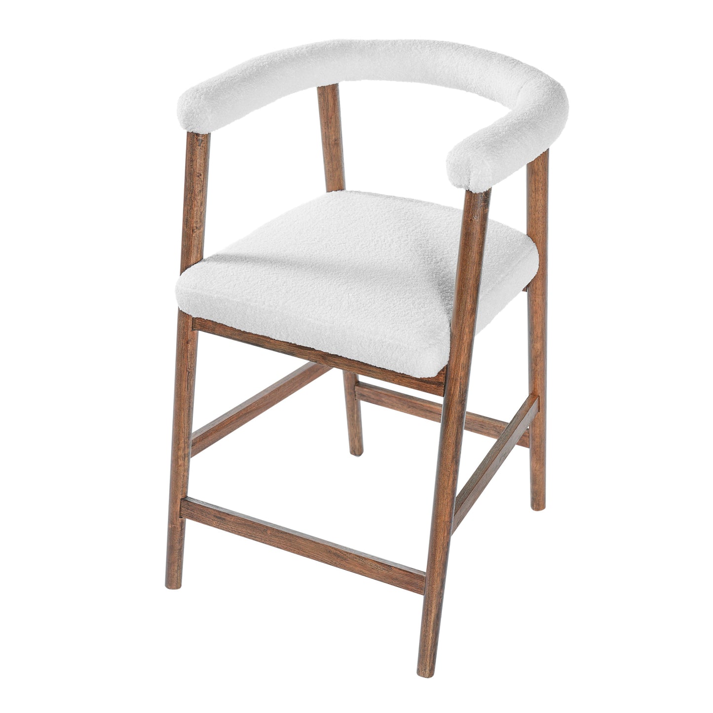24.5'' Seat Height Bar Stools with Back, Set of 2