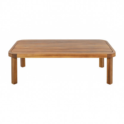 4 Piece Acacia Wood Patio Furniture Set