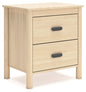 Cabinella - Two Drawer Night Stand - Tan