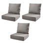 6" Thick Outdoor Chair Cushion Set - Gray