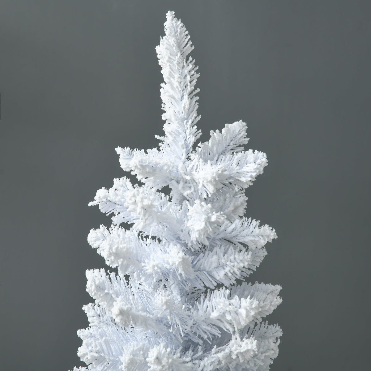 HOMCOM 5' Snow Flocked Artificial Pencil Christmas Tree