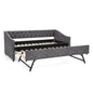 Upholstered Daybed With USB Charging & Pull Out Bed