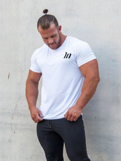 Men's Plus Size Round Neck Short Sleeve T-Shirt