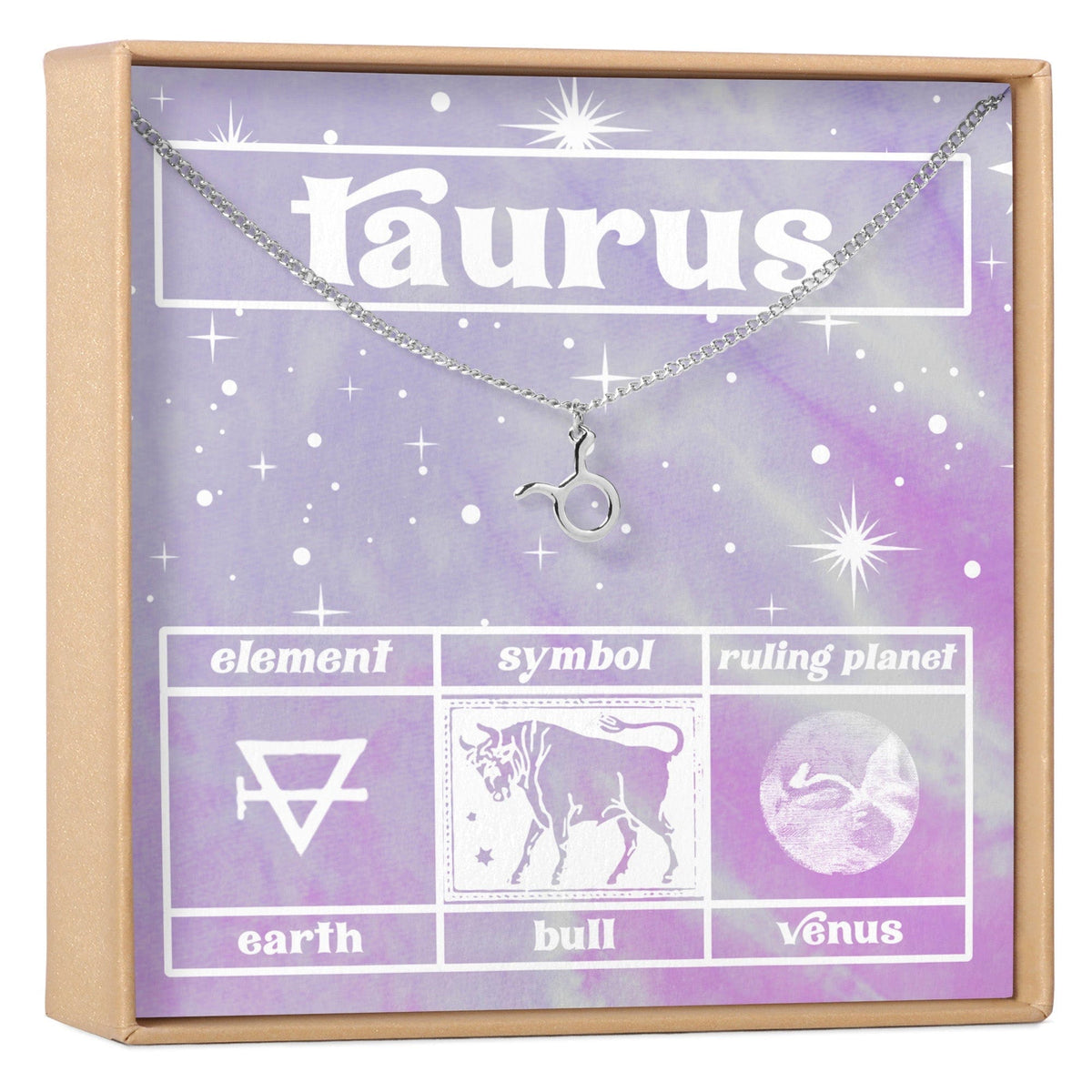 Celestial Taurus Zodiac Necklace